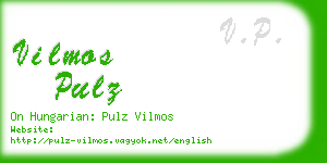 vilmos pulz business card